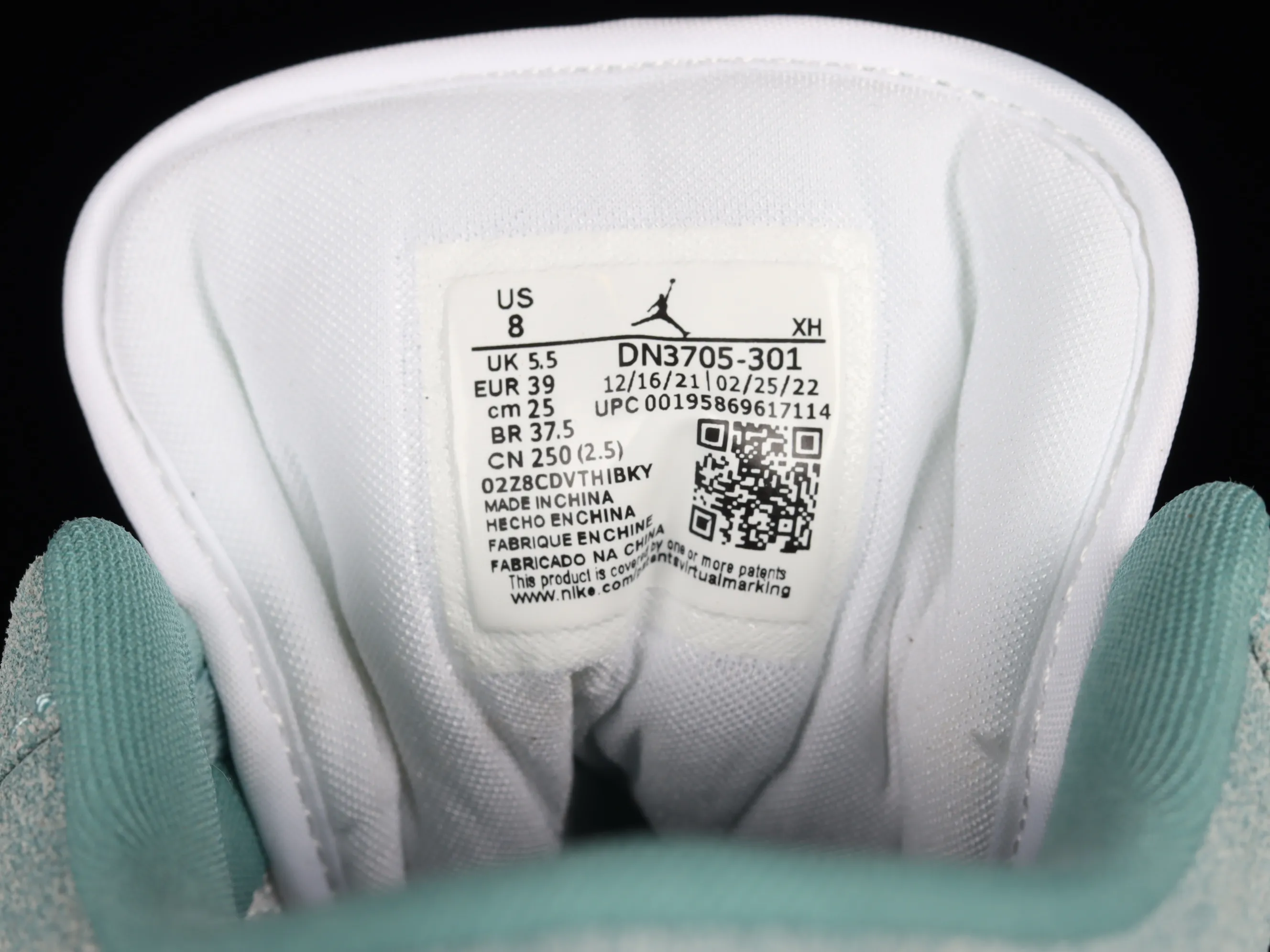 All categories Air Jordan Jordan series basketball shoes Air Jordan 1 Low Z version Air Jordan 1 Low "New Emerald" AJ1 Joe 1 Emerald Blue Retro basketball shoes DN3705-301